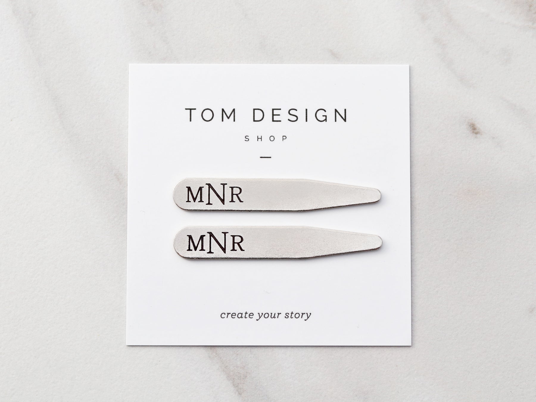 magnetic collar stays, personalized collar stays