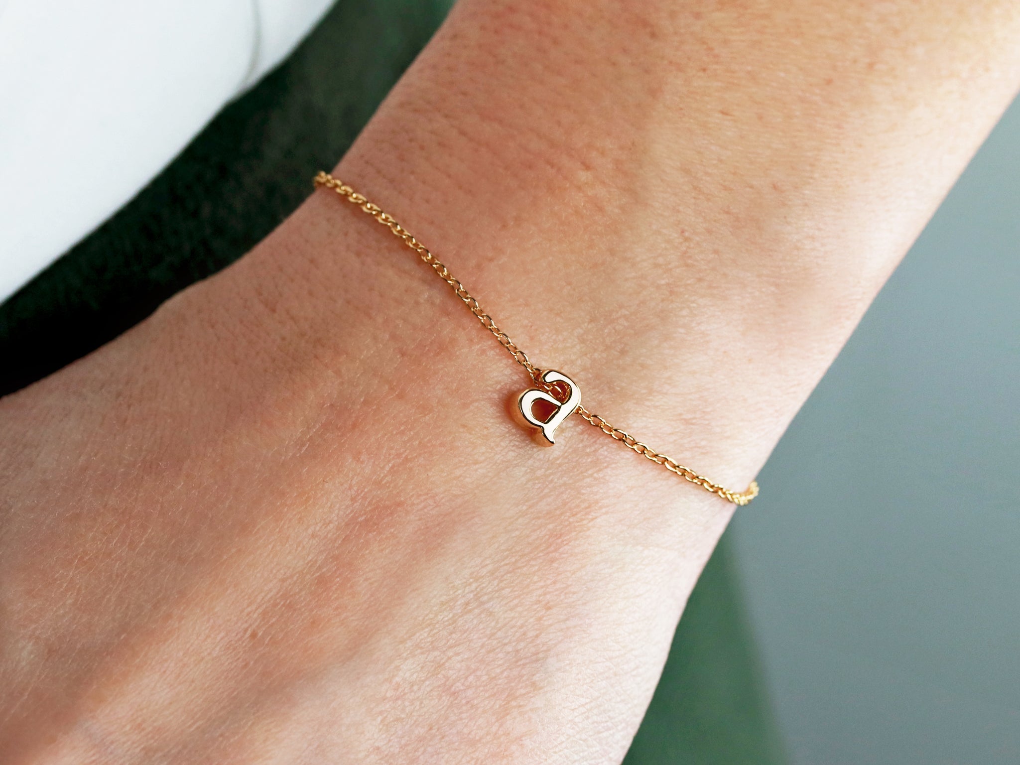 Initial bracelet | Personalized bracelet | Sterling silver authentic and gold plated custom bracelet | custom bracelet in gold, rose gold and silver