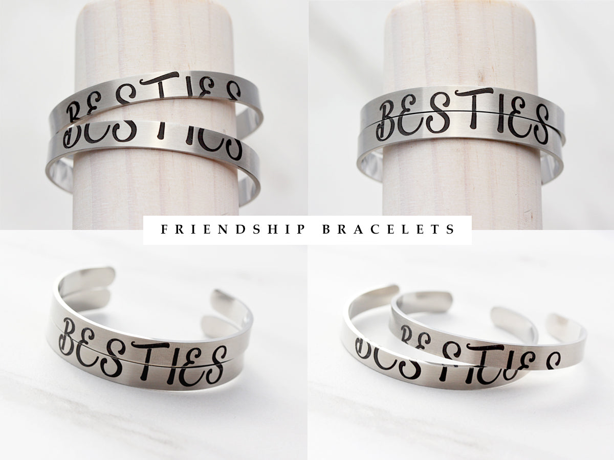 Best Friends Bracelet. Best Friend Charm Bracelet. Friendship Bracelet.  Silver Bracelet. Friendship Jewelry. Handmade Jewelry. 